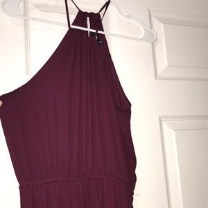 Long plum LuLus dress.